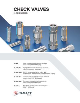 Check Valves - H-400 Series