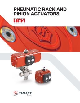 Pneumatic Rack And Pinion Actuators